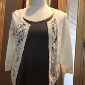 Hollister 3/4 sleeve lace cardigan